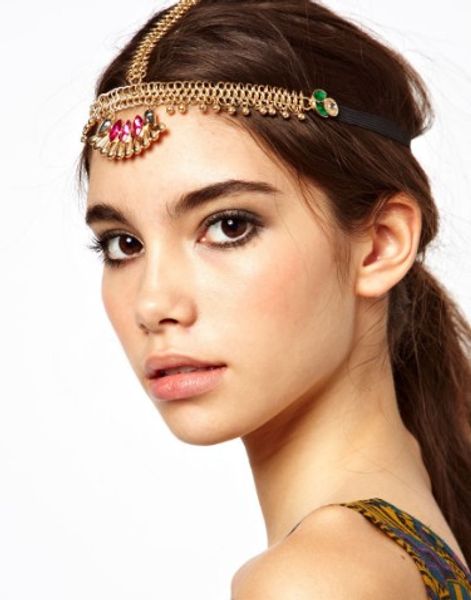 gemstone tassel women bohemian national style metal head chain gold tone stretchy headband chain forehead dance headbands, Silver
gemstone tassel women bohemian national style metal head chain gold tone stretchy headband chain forehead dance headbands, Silver