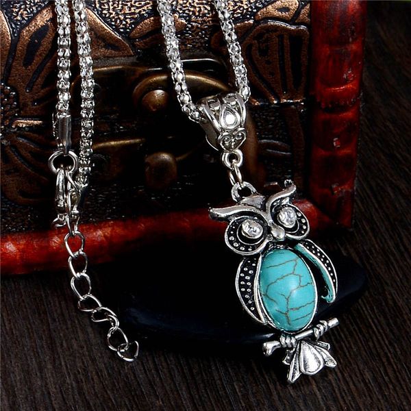 wholesale-fashion delicate tibetan silver cute owl small pendant long chain necklace women's trendy sweater decoration accessory
wholesale-fashion delicate tibetan silver cute owl small pendant long chain necklace women's trendy sweater decoration accessory