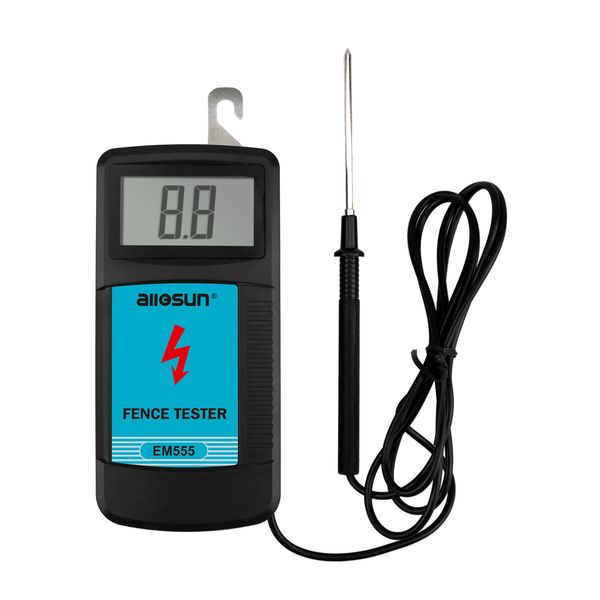 Digital Electrical Fence Tester High Voltage 300-9900V Portable Gardening Farm Tools Mini Voltage Tester Fence Fault Finder AllSun EM555
Digital Electrical Fence Tester High Voltage 300-9900V Portable Gardening Farm Tools Mini Voltage Tester Fence Fault Finder AllSun EM555
