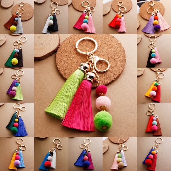 charm keychain tassel hairball key chain pendant for women handbag car key chain accessory 18 styles dhl d190q, Silver
charm keychain tassel hairball key chain pendant for women handbag car key chain accessory 18 styles dhl d190q, Silver