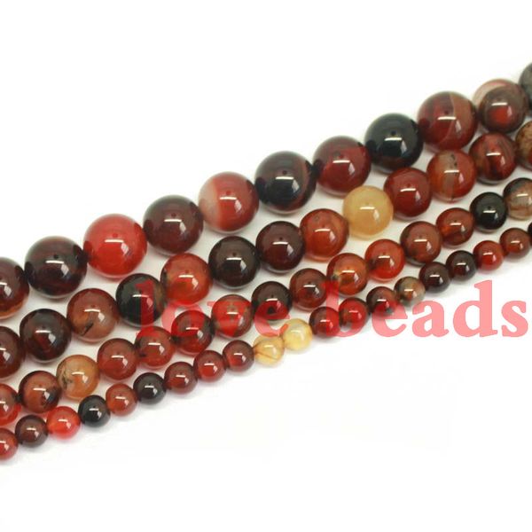 

wholesale fashion natural dream agate round loose beads 6.8.10.12.14mm strand 15" diy bracelets -f00262 jewelry making, Black