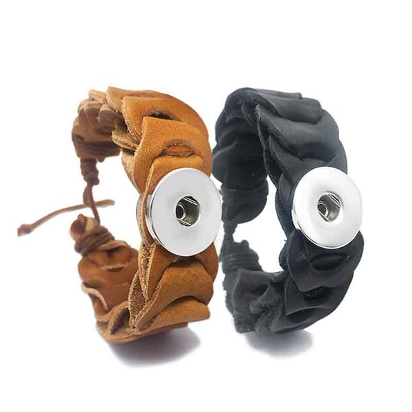 retro pattern 149 rock punk genuine leather retro bracelet snap button jewelry charm jewelry for women men (fit 18mm button, Golden;silver
retro pattern 149 rock punk genuine leather retro bracelet snap button jewelry charm jewelry for women men (fit 18mm button, Golden;silver