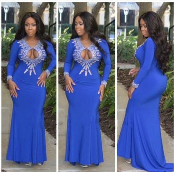 2019 Newest Saudi Arabic Mermaid Prom Dresses Royal Blue Long Sleeves Crystal African Moroccan Long Evening Dress Vestidos de Festa
2019 Newest Saudi Arabic Mermaid Prom Dresses Royal Blue Long Sleeves Crystal African Moroccan Long Evening Dress Vestidos de Festa