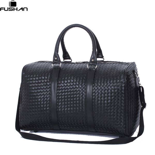 wholesale- fashion pu leather men travel bag versatile women travel bag waterproof black cool zipped shoulder bags handbag luggage
wholesale- fashion pu leather men travel bag versatile women travel bag waterproof black cool zipped shoulder bags handbag luggage