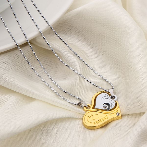 necklace with gold and silver heart puzzle pendant, for couples lovers, and high quality
necklace with gold and silver heart puzzle pendant, for couples lovers, and high quality