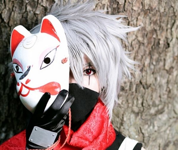 wholesale-naruto hatake kakashi anbu japanese fox mask animal hand-painted cartoon face mask demon kitsune cosplay masquerade carnival, Silver
wholesale-naruto hatake kakashi anbu japanese fox mask animal hand-painted cartoon face mask demon kitsune cosplay masquerade carnival, Silver