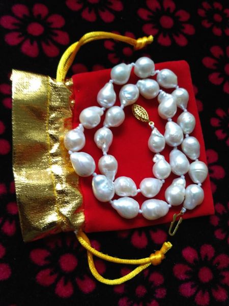 fast new fine pearls jewelry18inches 14-16mm natural south sea baroque white pearls necklace 925silver, Black
fast new fine pearls jewelry18inches 14-16mm natural south sea baroque white pearls necklace 925silver, Black