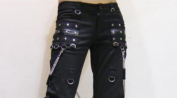 men fashion trend in new kill matt long dress trousers han edition gothic horn non mainstream leisure rivet punk air vent /27-33, Black
men fashion trend in new kill matt long dress trousers han edition gothic horn non mainstream leisure rivet punk air vent /27-33, Black