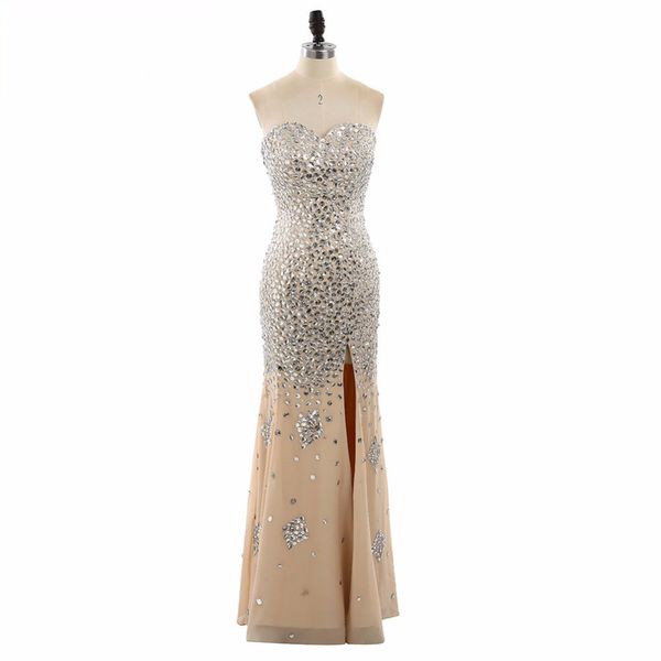 evening dress luxury champagne robe de soiree sparkle crystal rhinestone split evening dresses chiffon mermaid long prom formal gowns, Black;red
evening dress luxury champagne robe de soiree sparkle crystal rhinestone split evening dresses chiffon mermaid long prom formal gowns, Black;red