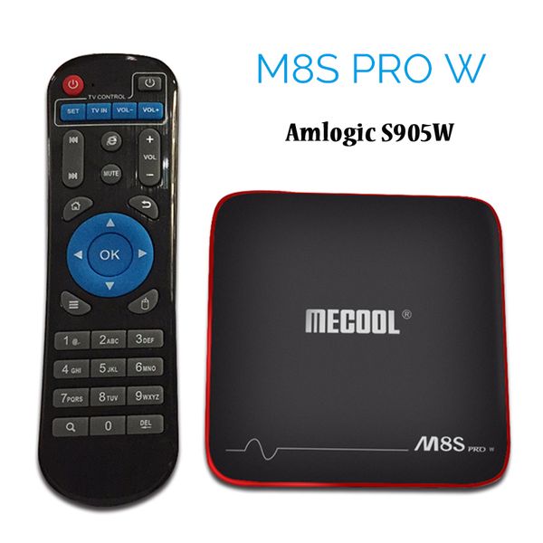 

amlogic s905w android 7.1 tv box 2gb 16gb mecool m8s pro w streaming box support 4k h.265 hdmi wifi ota update smart media player