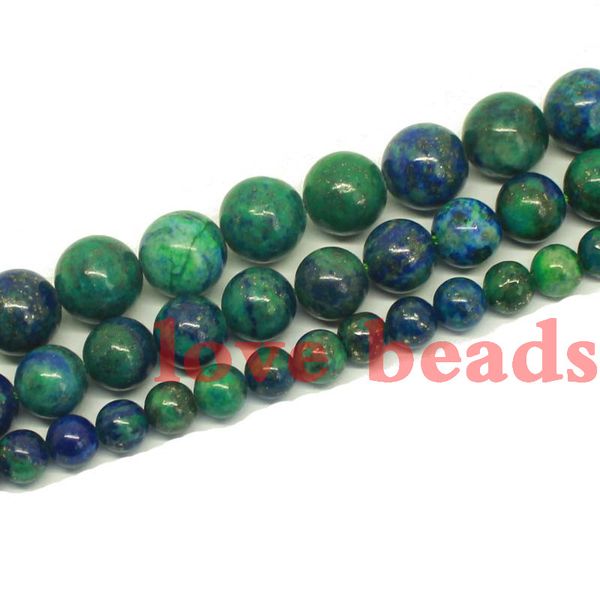 

round lapis lazuli malachite beads agate beads natural stone 6 8 10mm strand 15" diy bracelet necklace jewelry making gem-f00260 jewelr, Black