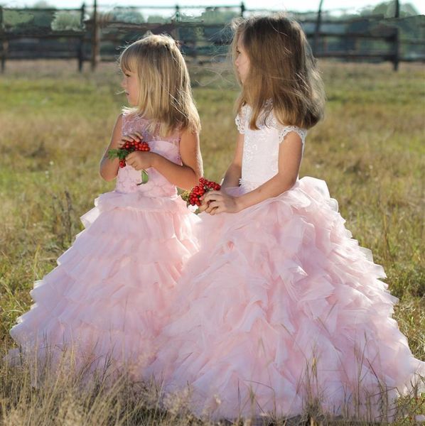 modest new arrival pink flower girl' pageant dresses lace short sleeves backless ball gown princess tiers skirt long flower girl, White;blue
modest new arrival pink flower girl' pageant dresses lace short sleeves backless ball gown princess tiers skirt long flower girl, White;blue