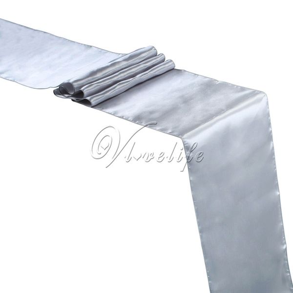 wholesale- new silver satin table runner 12" x 108'' wedding party banquet home l table decorations 30cm x 275cm
wholesale- new silver satin table runner 12" x 108'' wedding party banquet home l table decorations 30cm x 275cm