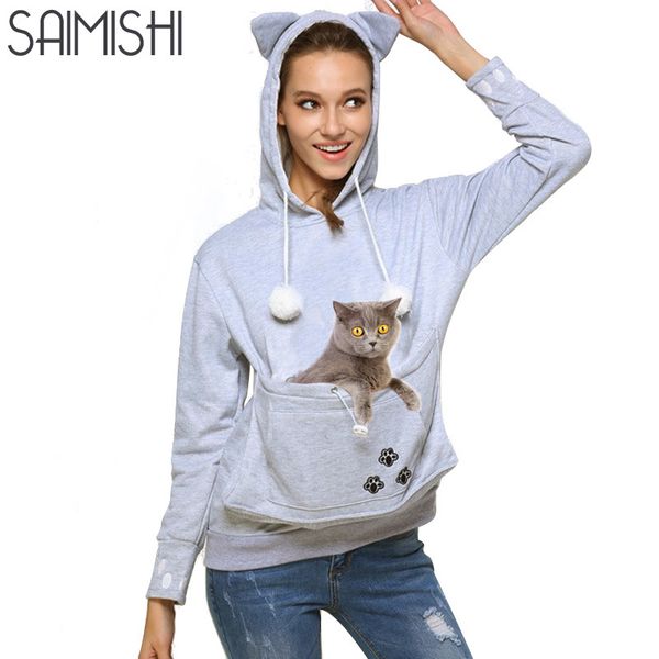 wholesale- cat lovers hoodie sweatshirts with cuddle pouch dog pet hoodies for casual kangaroo pullovers with ears embroidery, Black
wholesale- cat lovers hoodie sweatshirts with cuddle pouch dog pet hoodies for casual kangaroo pullovers with ears embroidery, Black