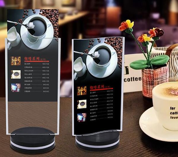 10pcs multifunctional rotatable acrylic restaurant menu card display stand double-side display desk card p frame holder rack
10pcs multifunctional rotatable acrylic restaurant menu card display stand double-side display desk card p frame holder rack