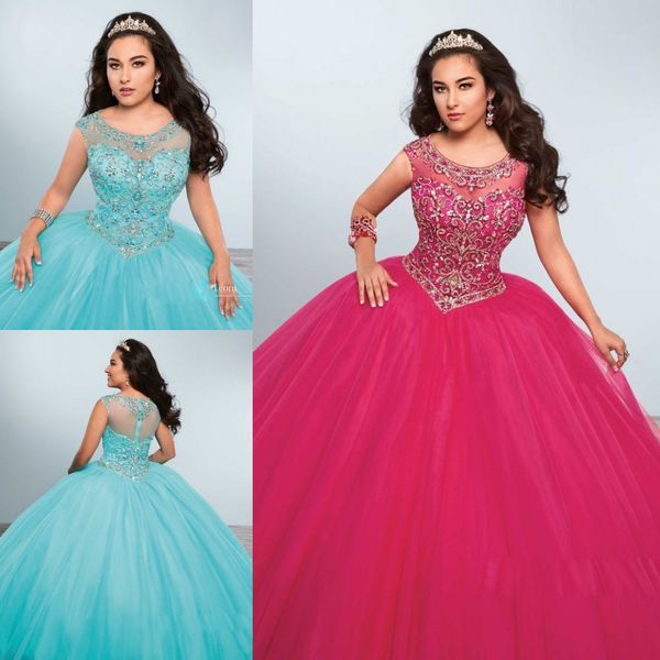 vintage beading rhinestones quinceanera dresses bling sheer jewel neck sweet 16 masquerad ball gowns tulle crystals debutante ragazza dress, Blue;red
vintage beading rhinestones quinceanera dresses bling sheer jewel neck sweet 16 masquerad ball gowns tulle crystals debutante ragazza dress, Blue;red