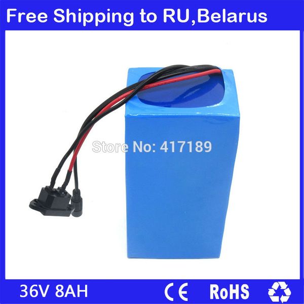 to ru 36v 8ah lithium battery 36v 10s electric bike battery 36v 500w battery with pvc case 15a bms 42v charger
to ru 36v 8ah lithium battery 36v 10s electric bike battery 36v 500w battery with pvc case 15a bms 42v charger