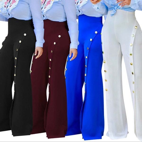 Women Casual Fashion Palazzo Loose High Waist Wide Leg OL Career Long Pants Button Trousers
Women Casual Fashion Palazzo Loose High Waist Wide Leg OL Career Long Pants Button Trousers