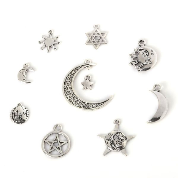 mix 89pcs/lot vintage charms sun,star, moon & earth pendant antique silver fit bracelets necklace diy metal jewelry findings, Bronze;silver
mix 89pcs/lot vintage charms sun,star, moon & earth pendant antique silver fit bracelets necklace diy metal jewelry findings, Bronze;silver