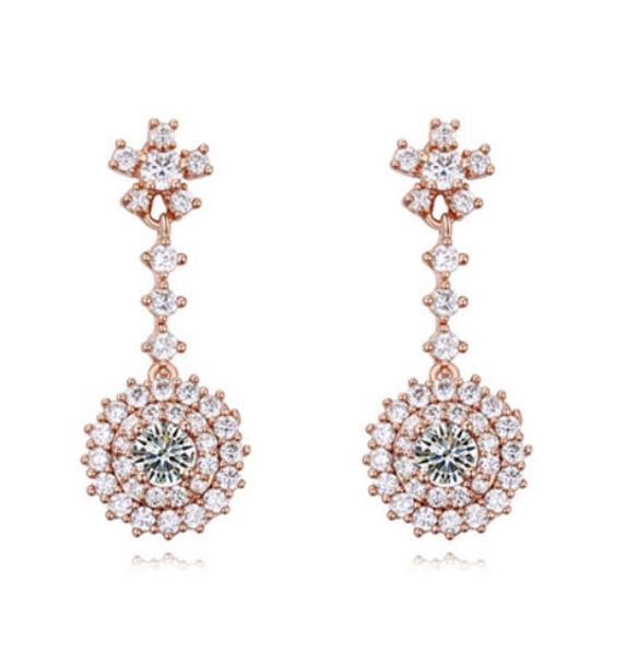 earrings jewelry women fashion luxury exquisite 18k gold plated quality zircon sunflowers drop earrings wholesale drop shipping ter057, Silver
earrings jewelry women fashion luxury exquisite 18k gold plated quality zircon sunflowers drop earrings wholesale drop shipping ter057, Silver