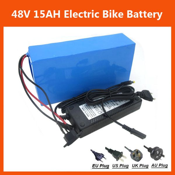 Rechargeable 48V 15AH Lithium Battery pack 48V 750W Electric Bike Battery 48V Scooter battery with PVC case 54.6V 2A charger Free shipping
Rechargeable 48V 15AH Lithium Battery pack 48V 750W Electric Bike Battery 48V Scooter battery with PVC case 54.6V 2A charger Free shipping