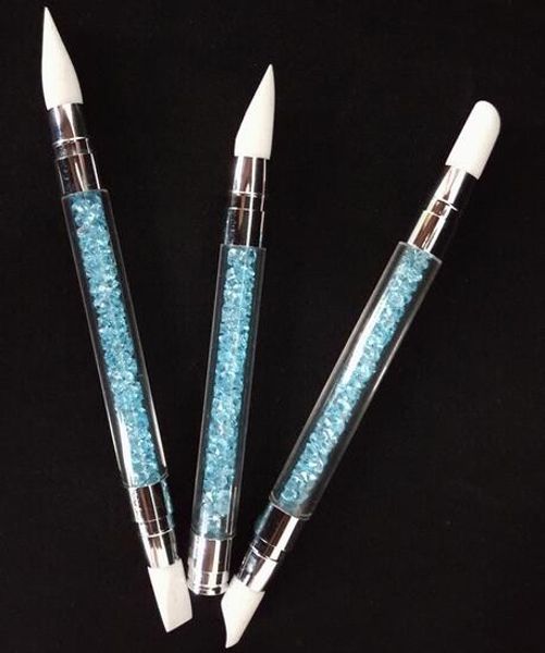 3pcs rhinestone nail art brushes silicone head nail brush pencil with acrylic handle, Yellow
3pcs rhinestone nail art brushes silicone head nail brush pencil with acrylic handle, Yellow