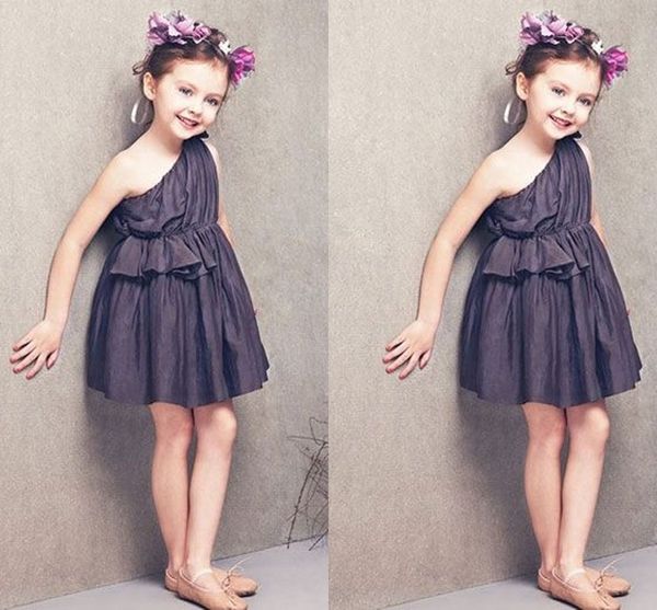 cute black one shoulder baby party dresses 2016 short flower girl dresses for wedding ruffles children formal wear evening gowns, White;blue
cute black one shoulder baby party dresses 2016 short flower girl dresses for wedding ruffles children formal wear evening gowns, White;blue