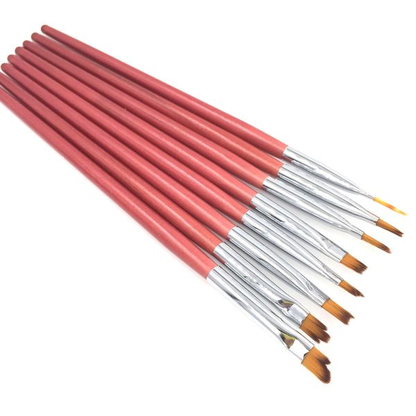 writing supplies 8pcs/lot nail art drawing brush uv gel painting liner 3d drawing gradient french nail brushes pen gradient soft hair, Black;red
writing supplies 8pcs/lot nail art drawing brush uv gel painting liner 3d drawing gradient french nail brushes pen gradient soft hair, Black;red