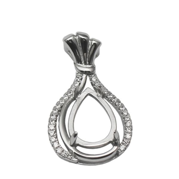 beadsnice sterling silver zircon jewelry findings gemstone pendant setting cabochon mounting for 12x8mm teardrop stone id 34504, Slivery;crystal
beadsnice sterling silver zircon jewelry findings gemstone pendant setting cabochon mounting for 12x8mm teardrop stone id 34504, Slivery;crystal