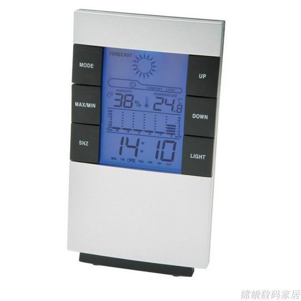 new digital blue led backlight temperature humidity meter thermometer hygrometer clock
new digital blue led backlight temperature humidity meter thermometer hygrometer clock