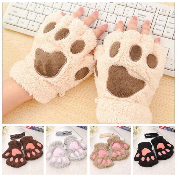ladies winter fingerless gloves mittens fluffy bear cat plush paw claw half finger glove soft half covered women female gloves yya646, Blue;gray
ladies winter fingerless gloves mittens fluffy bear cat plush paw claw half finger glove soft half covered women female gloves yya646, Blue;gray