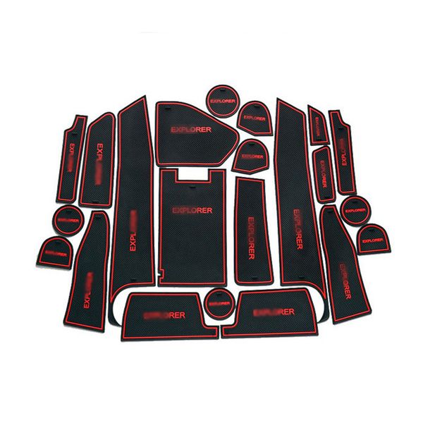 22pcs non-slip rubber interior car door armrest storage panel mat cup holder slot pad cover sticker for ford explorer
22pcs non-slip rubber interior car door armrest storage panel mat cup holder slot pad cover sticker for ford explorer