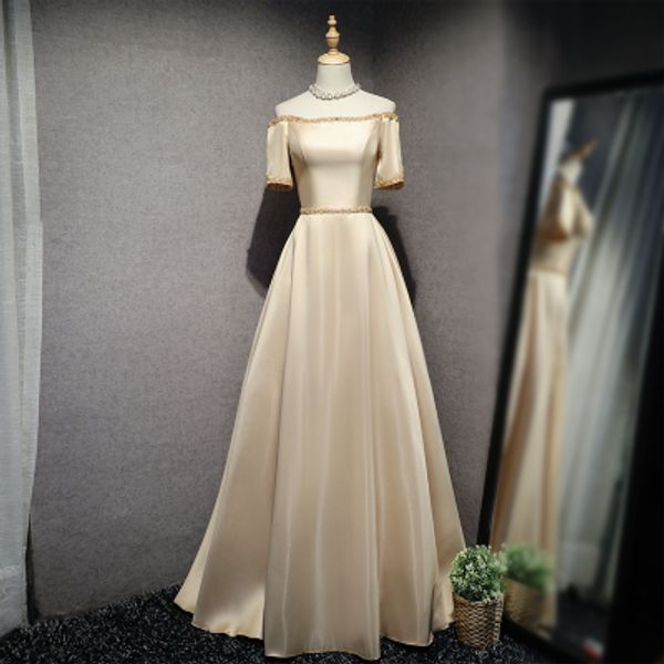 beaded off shoulder satin long evening dresses 2018 navy blue red evening gowns half sleeves formal dresses lace up, Black;red
beaded off shoulder satin long evening dresses 2018 navy blue red evening gowns half sleeves formal dresses lace up, Black;red