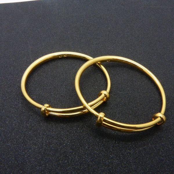 1 pair/2pcs adjustable bracelet solid 24k yellow gold filled smooth simple style children's bangle accessories (goden,dia 50mm), Black
1 pair/2pcs adjustable bracelet solid 24k yellow gold filled smooth simple style children's bangle accessories (goden,dia 50mm), Black