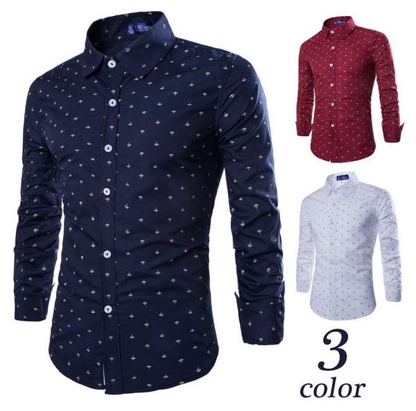 print boat anchor shirt men casual pattern design bried style long sleeve fashion turn down collar single breasted 2021, White;black
print boat anchor shirt men casual pattern design bried style long sleeve fashion turn down collar single breasted 2021, White;black