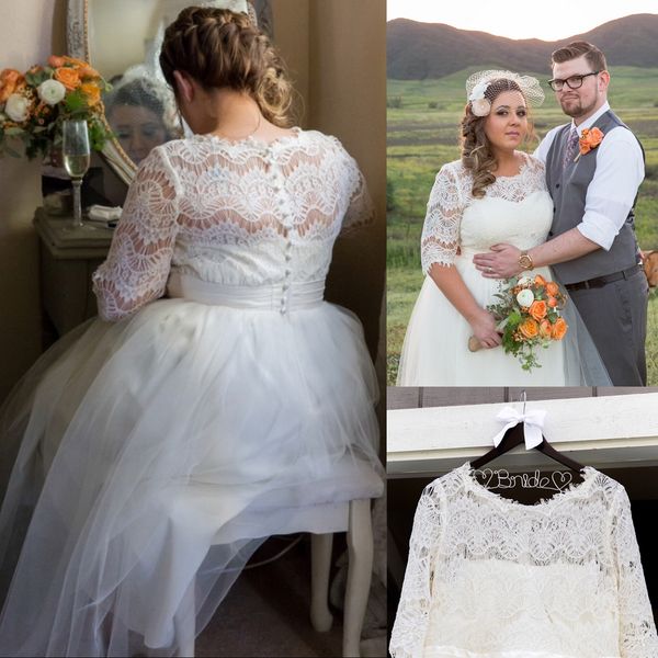 white a line plus size wedding dresses jewel tulle lace country wedding dresses vintage modest wedding dresses with sleeves robe de mariée
white a line plus size wedding dresses jewel tulle lace country wedding dresses vintage modest wedding dresses with sleeves robe de mariée