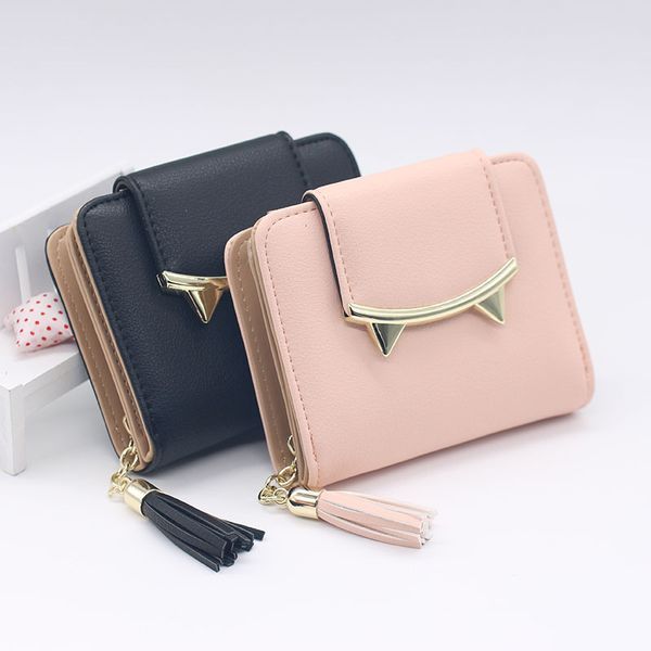 2017 korean cute cat anime leather trifold slim mini wallet women small clutch female purse coin card holder dollar bag, Red;black
2017 korean cute cat anime leather trifold slim mini wallet women small clutch female purse coin card holder dollar bag, Red;black
