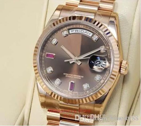 luxury watch men automatic chocolate diamond & ruby dial everose gold 118235 chodrp stainless steel sapphire mens watches, Slivery;brown
luxury watch men automatic chocolate diamond & ruby dial everose gold 118235 chodrp stainless steel sapphire mens watches, Slivery;brown