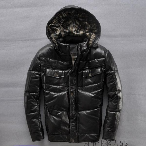 2017 sheepskin jacket down coats with hoody warm winter down jackets for cold weather 100% genuine leather, Black
2017 sheepskin jacket down coats with hoody warm winter down jackets for cold weather 100% genuine leather, Black