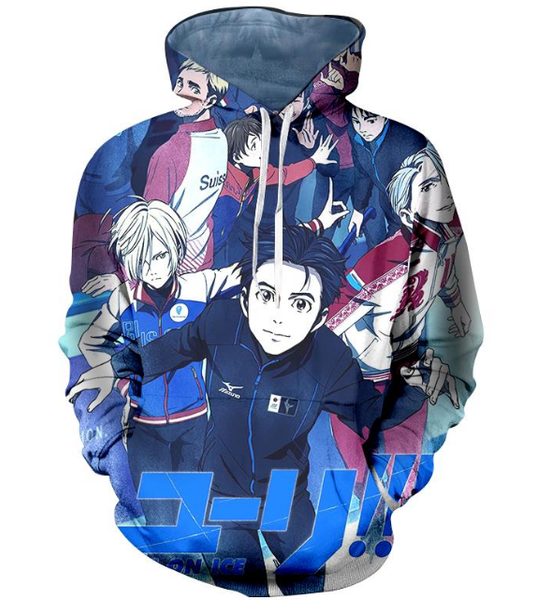 fashion women/men anime cartoon yuri on ice funny 3d printed casual hoodies sweatshirt plus size p11, Black
fashion women/men anime cartoon yuri on ice funny 3d printed casual hoodies sweatshirt plus size p11, Black