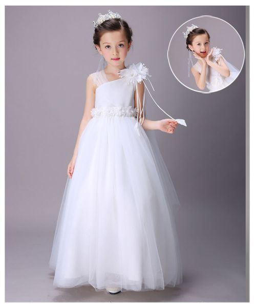 new flower girls dresses princess sleeveless lace communion party kids girl' pageant dresses flower girls for wedding ems / dhl free, White;blue
new flower girls dresses princess sleeveless lace communion party kids girl' pageant dresses flower girls for wedding ems / dhl free, White;blue