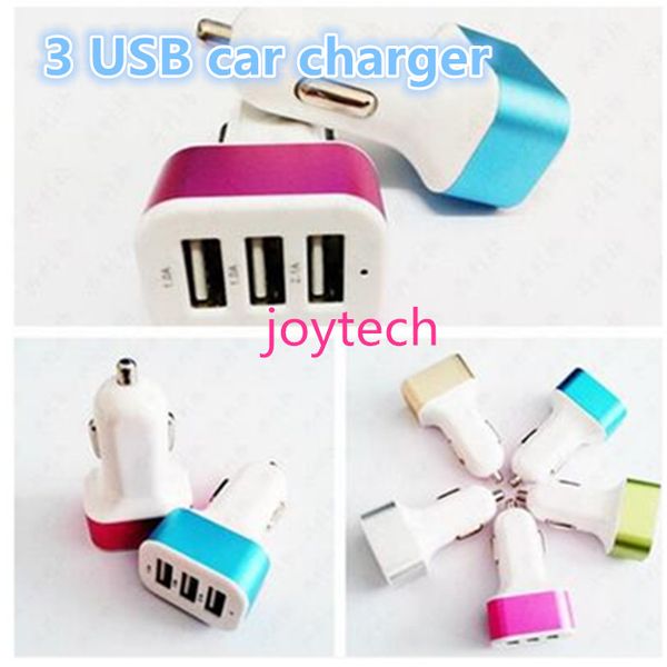colorful charger universa 3 ports usb car charger travel adapter car plug for i6 6s 6plus samsung galaxy s6 cell phone 
colorful charger universa 3 ports usb car charger travel adapter car plug for i6 6s 6plus samsung galaxy s6 cell phone