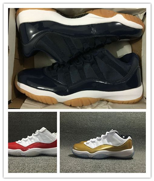 with box 11 low metallic gold men basketball shoes boy 11s low varsity red navy gum size 41-47 wholesale
with box 11 low metallic gold men basketball shoes boy 11s low varsity red navy gum size 41-47 wholesale