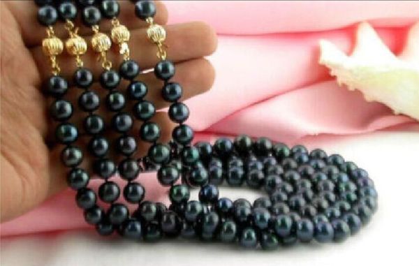 wholesale price 5pcs natural tahitian 9-10mm black pearl necklace 18inch14k, Silver
wholesale price 5pcs natural tahitian 9-10mm black pearl necklace 18inch14k, Silver