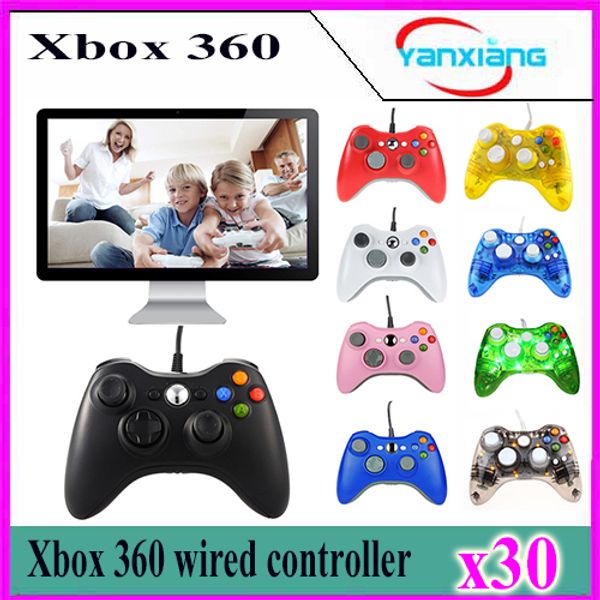 30pcs xbox360 controller new usb wired gamepad controller for microsoft xbox 360 pc computer yx-360-02
30pcs xbox360 controller new usb wired gamepad controller for microsoft xbox 360 pc computer yx-360-02
