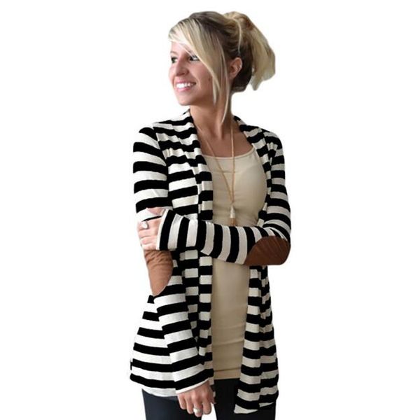 2017 autumn striped women cardigan long sleeve elbow patchwork knitted sweaters stripes cotton cardigan long women, Tan;black
2017 autumn striped women cardigan long sleeve elbow patchwork knitted sweaters stripes cotton cardigan long women, Tan;black