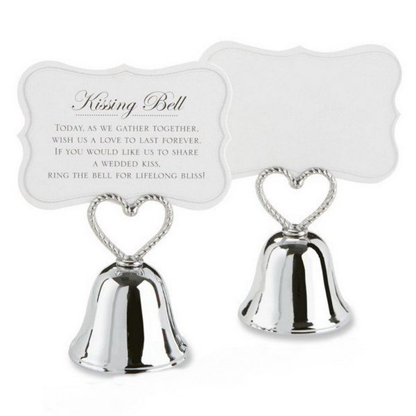 wedding favors heart bell place card holder silver metal kissing place p holders
wedding favors heart bell place card holder silver metal kissing place p holders