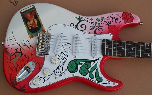 

Jimi Hendrix's Custom Shop Гитары Монтерей Дань Хендрикс Монтерей Электрогитара Китай ST Редкие гитары Струна через тело