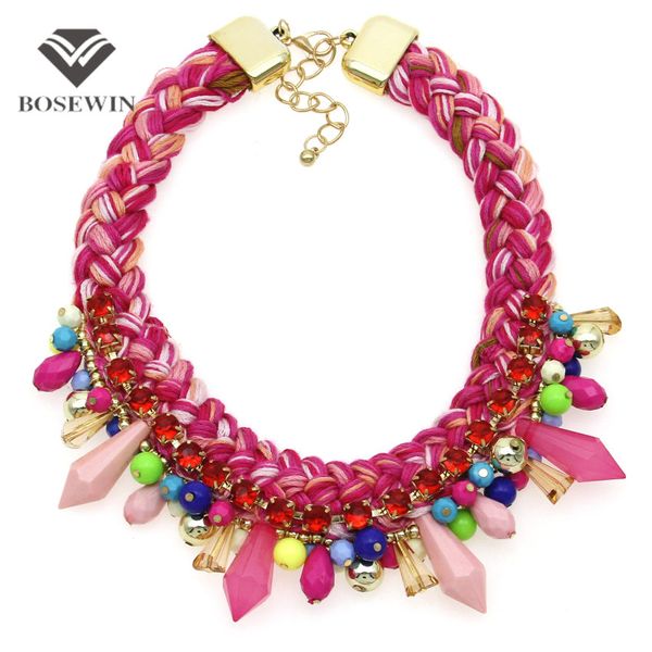 Multicolor Wool Woven Chunky Collar Necklace Women New Statement Jewelry Candy Bead Pendant Choker Charm Accessories CE4063
Multicolor Wool Woven Chunky Collar Necklace Women New Statement Jewelry Candy Bead Pendant Choker Charm Accessories CE4063