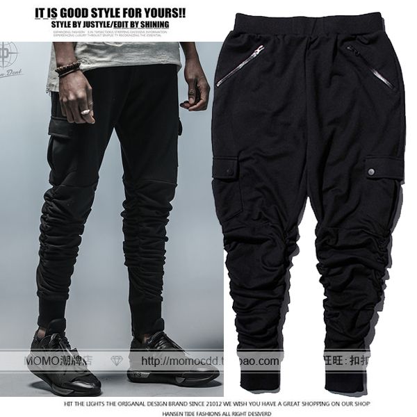 Fashion Biker Joggers Slim Fit Skinny Sweatpants Harem Pants Men Hip Hop Swag Clothes Clothing high street Gray Black Kanye West
Fashion Biker Joggers Slim Fit Skinny Sweatpants Harem Pants Men Hip Hop Swag Clothes Clothing high street Gray Black Kanye West